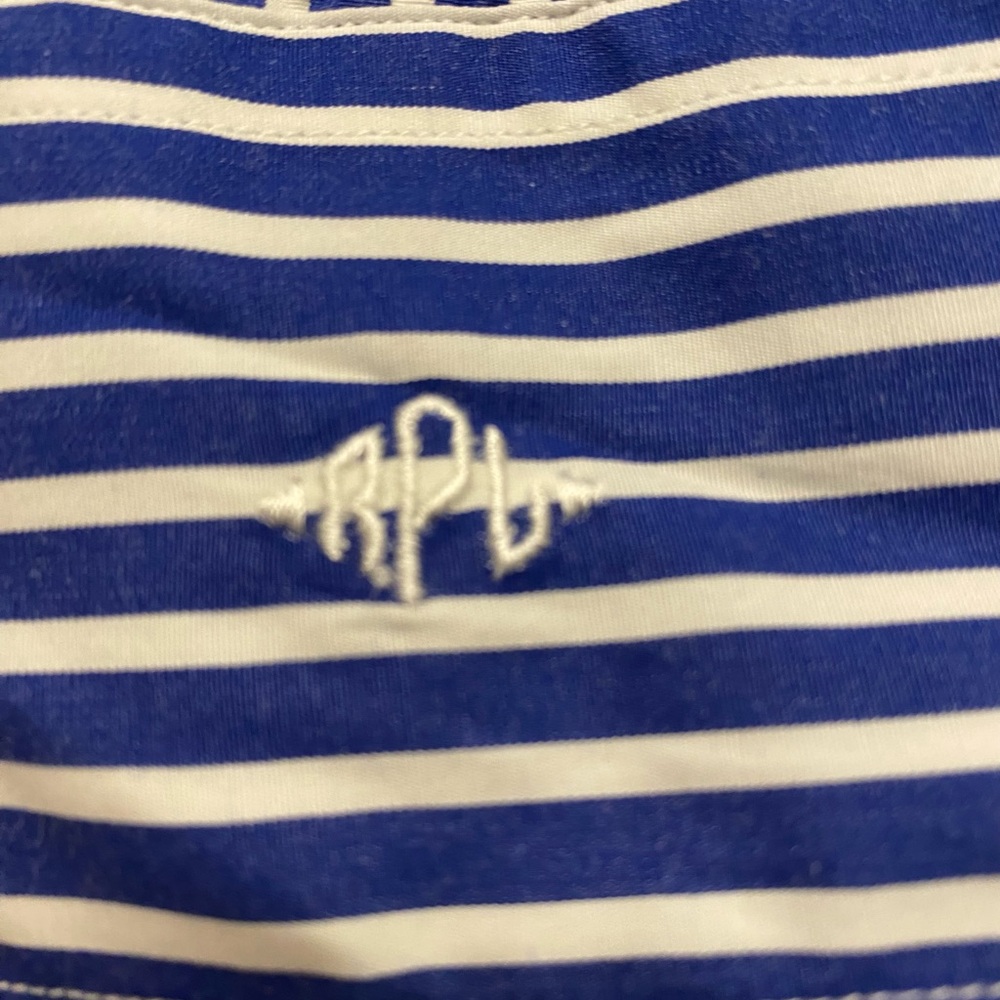Polo Ralph Lauren Blue Pinstripe Long Sleeve Long Shirt Dress Size S - Picture 7 of 11